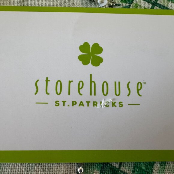 Storehouse Saint St Patricks Day Table Runner Shamrocks Party Home Decor 16 x 72 - Picture 9 of 12